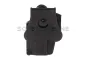 Preview: Amomax Universal Per-Fit Paddle Holster Black passt für über 200 Pistolentypen rechts Händer